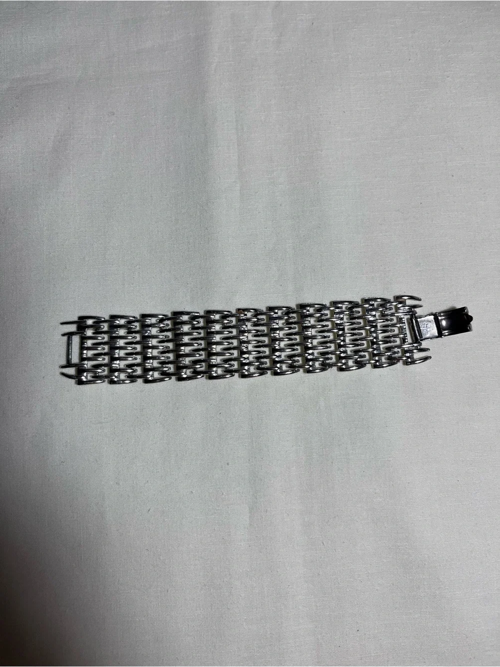 Coro Pegasus Vintage 40’s-50’s Silver-Tone Panel Bracelet